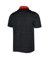 Men's Under Armour Black Maryland Terrapins Static Performance Polo Shirt