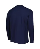 Men's Dunbrooke Milwaukee Brewers Navy Maverick Long Sleeve T-shirt