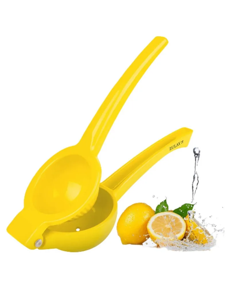 Zulay Kitchen Premium Quality Metal Lemon Squeezer, Citrus Juicer, Manual Press