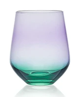 Mikasa Chroma 13 Ounce Stemless Wine Glass 4-Piece Set