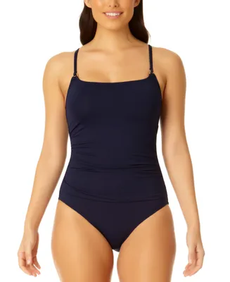 Anne Cole Women's Ruched One-Piece Swimsuit