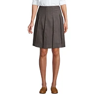 Lands' End Tall Box Pleat Skirt Top of Knee