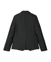 Andy & Evan Big Boys Black Twill Basics 2-Piece Suit