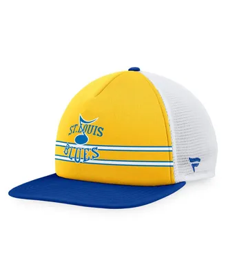 Men's Fanatics Gold, Blue St. Louis Blues Special Edition 2.0 Trucker Snapback Adjustable Hat