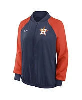 Women's Nike Navy Houston Astros Authentic Collection Team Raglan Performance Full-Zip Jacket