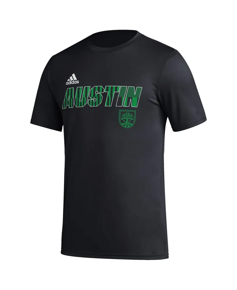 Men's adidas Black Austin Fc Team Jersey Hook Aeroready T-shirt