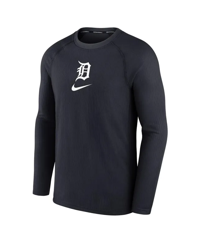 Detroit Tigers Nike Authentic Collection Pregame Performance V-Neck T-Shirt  - Gray