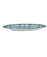 Euro Ceramica Zanzibar Oval Serving Platter, 18"