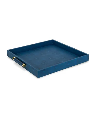 Navy Shagreen Tray