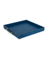 Navy Shagreen Tray