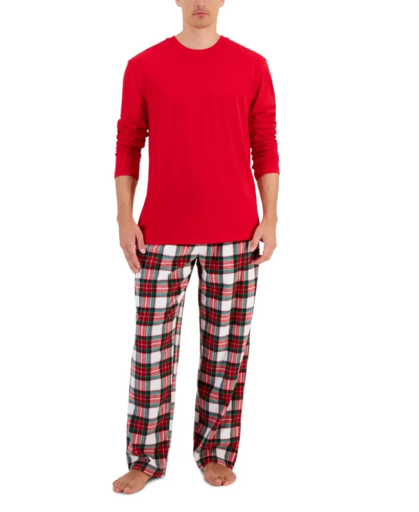 Hanes Men's Flannel Plaid Pajama Set - Macy's