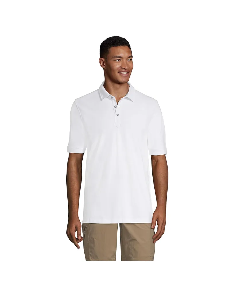 Lands' End Men's CoolMax Mesh Short Sleeve Polo Shirt