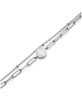 Olivia Burton Silver-Tone Stacking Bracelet - Silver