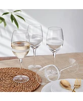 Fitz and Floyd Organic Band 14.5-oz White Wine Glasses 4-Piece Set