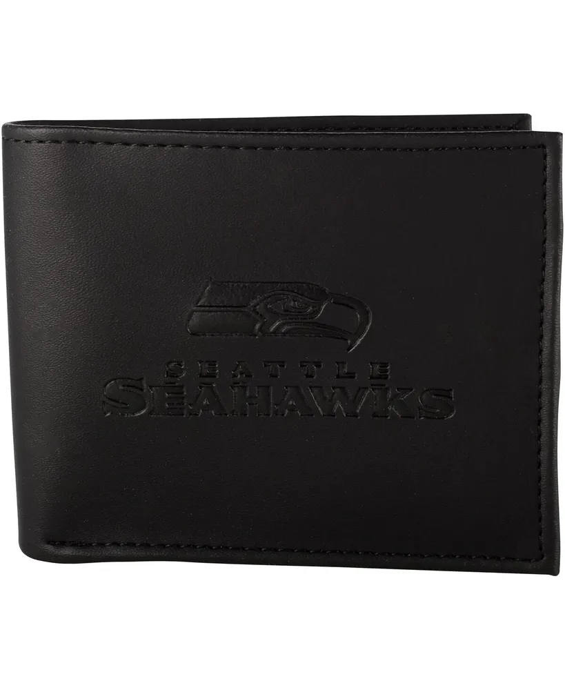 Men's Black Seattle Seahawks Hybrid Bi-Fold Wallet