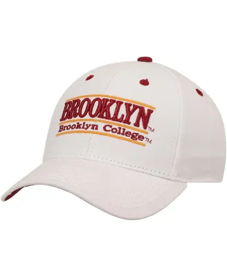 Men's The Game White Brooklyn College Bulldogs Classic Bar Structured Adjustable Hat