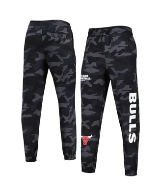Men's New Era Black, Camo Chicago Bulls Tonal Joggers