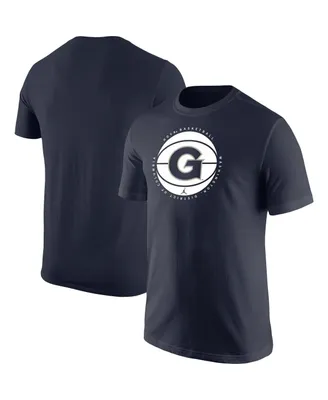 Men's Jordan Navy Georgetown Hoyas Basketball Logo T-shirt