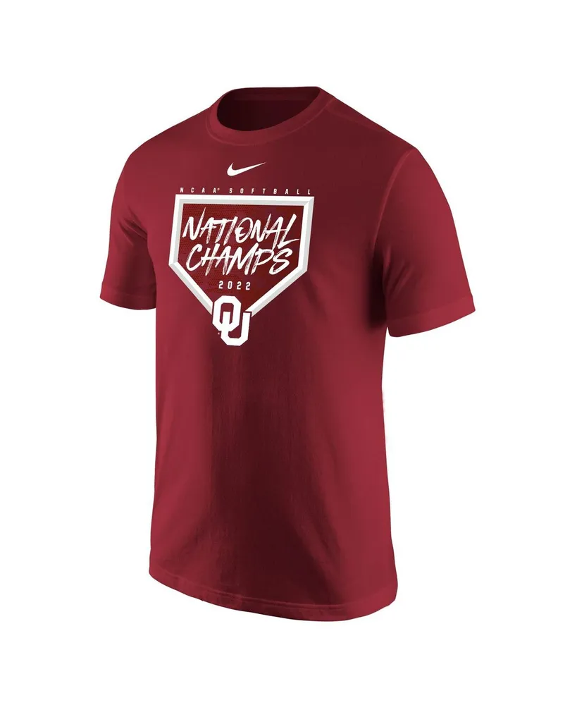 Men's Nike Crimson Oklahoma Sooners 2022 Ncaa Softball Women's College World Series Champions T-shirt