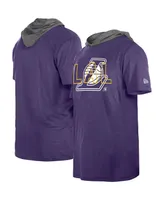 Men's New Era Purple Los Angeles Lakers Active Hoodie T-shirt