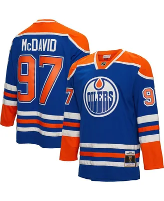 Men's Mitchell & Ness Connor McDavid Blue Edmonton Oilers 2015 Blue Line Player Jersey