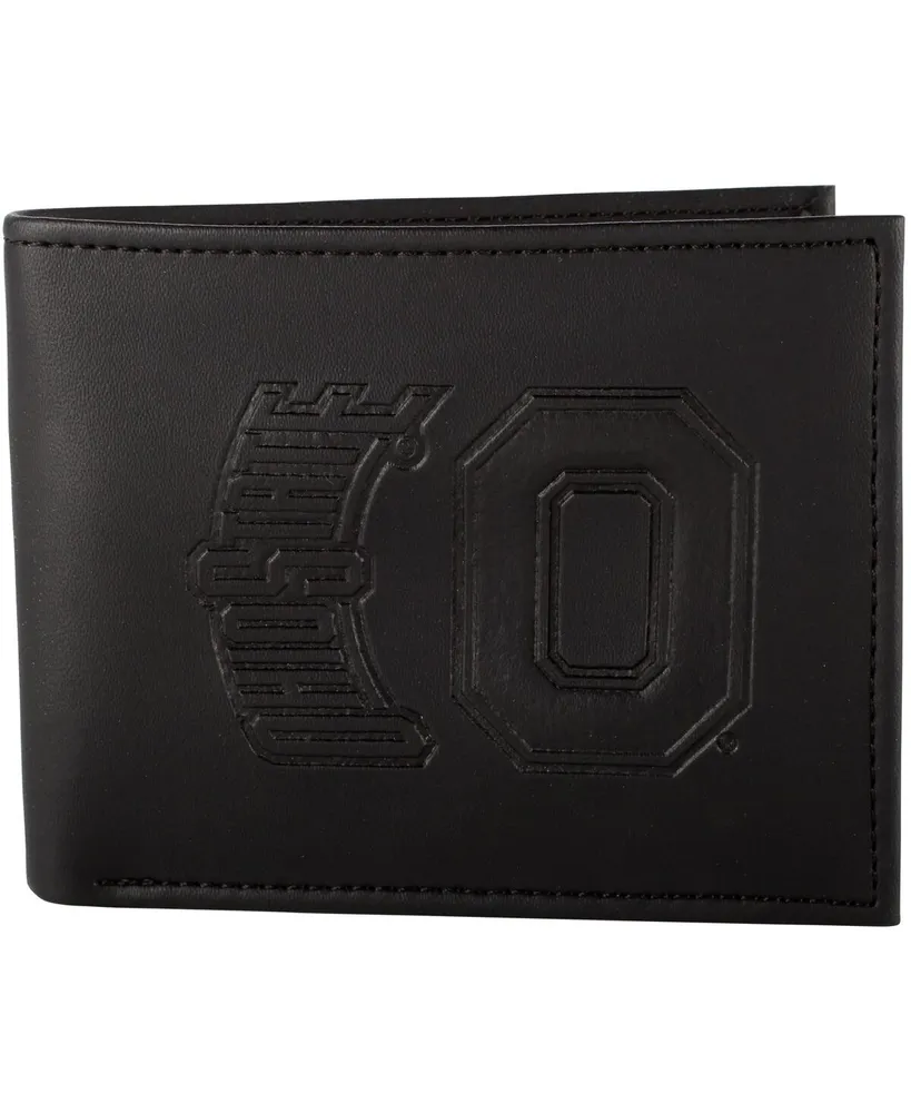 Men's Black Ohio State Buckeyes Hybrid Bi-Fold Wallet