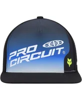 Men's Fox Blue, Black Foyl Pro Circuit Adjustable Snapback Hat