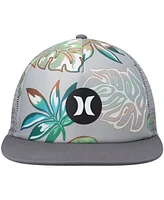 Men's Hurley Gray Balboa Trucker Snapback Hat