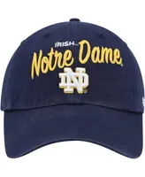 Women's '47 Brand Navy Notre Dame Fighting Irish Phoebe Clean Up Adjustable Hat