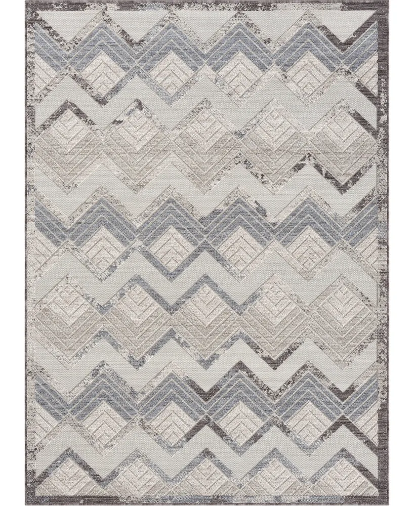 Closeout! Lr Home Wagner WAGNR82292 7'10" x 8'10" Outdoor Area Rug