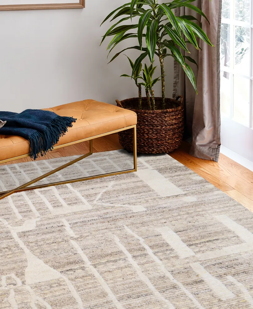 Bb Rugs Natural Wool NWL27 3'6" x 5'6" Area Rug