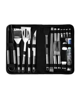 Cheer Collection 28 Piece Bbq Set in Cloth Case