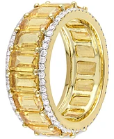 Yellow Sapphire (9-3/8 ct. t.w.) & Diamond (5/8 Eternity Band