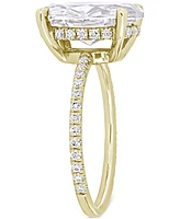 Moissanite Oval Ring (4-7/8 ct. t.w.) 10k Gold