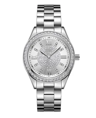 Jbw Women's Mondrian Silver-Tone Stainless Steel Watch, 34mm