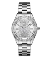 Jbw Women's Mondrian Silver-Tone Stainless Steel Watch, 34mm