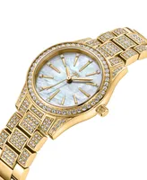 Jbw Women's Cristal Spectra 18k Gold-plated Stainless Steel Diamond Watch, 28mm