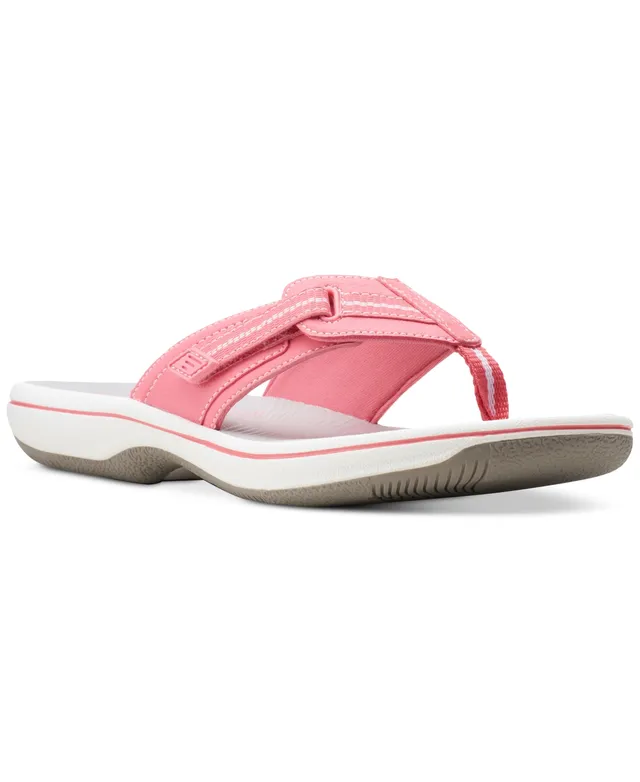 Tongs Clarks Brinkley Jazz Pour Femme - Super Légères Avec Fermeture Velcro - Semelle EVA Confortable - Cloudsteppers™