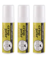 Dionis Crisp Pear Lip Balm Set, 3 Piece