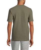 Lands' End Men's Waffle Short Sleeve Pajama Henley