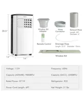 Costway 9000 Btu Air Cooler 3 in 1 Portable Air Conditioner w/Fan & Dehumidifier