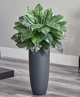 Nearly Natural 37" Aglaonema Artificial Plant in Planter (Real Touch)