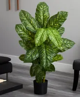 Nearly Natural 4' Dieffenbachia Plant - Real Touch