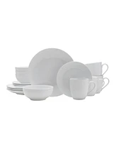 Fitz and Floyd Everyday Whiteware Coupe 16 Piece Dinnerware Set, Service for 4