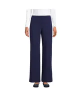 Lands' End Women's Starfish Mid Rise Wide Leg Pull On Pants