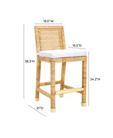 Tov Furniture Amara Rattan Counter Stool