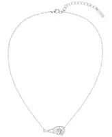 Lacoste Stainless Steel Tennis Racket Necklace