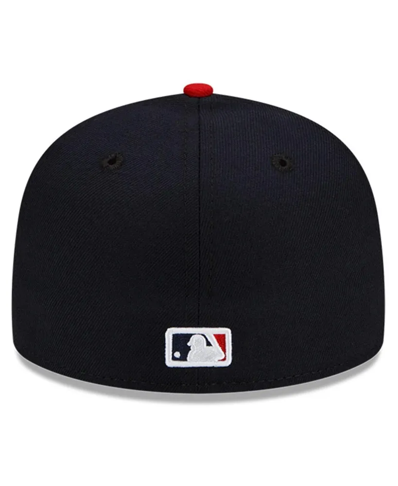Men's New Era Navy, Red Cleveland Guardians 2023 Jackie Robinson Day 59FIFTY Fitted Hat