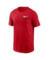 Men's Nike Red Cincinnati Reds Over the Shoulder T-shirt