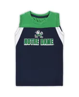 Toddler Boys and Girls Colosseum Navy Notre Dame Fighting Irish Ozone Tank Top and Shorts Set